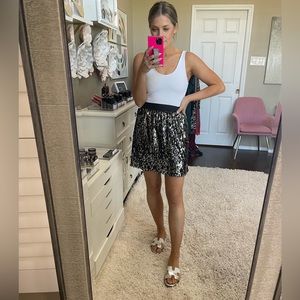 Stella & Dot Sequin Mini Skirt